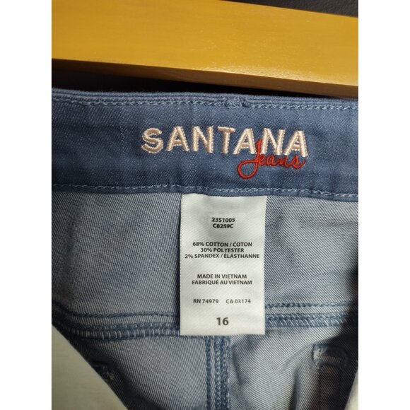 Santana Jeans Women’s Size 16 White New Without Tags Classic Fit Denim - Picture 7 of 7